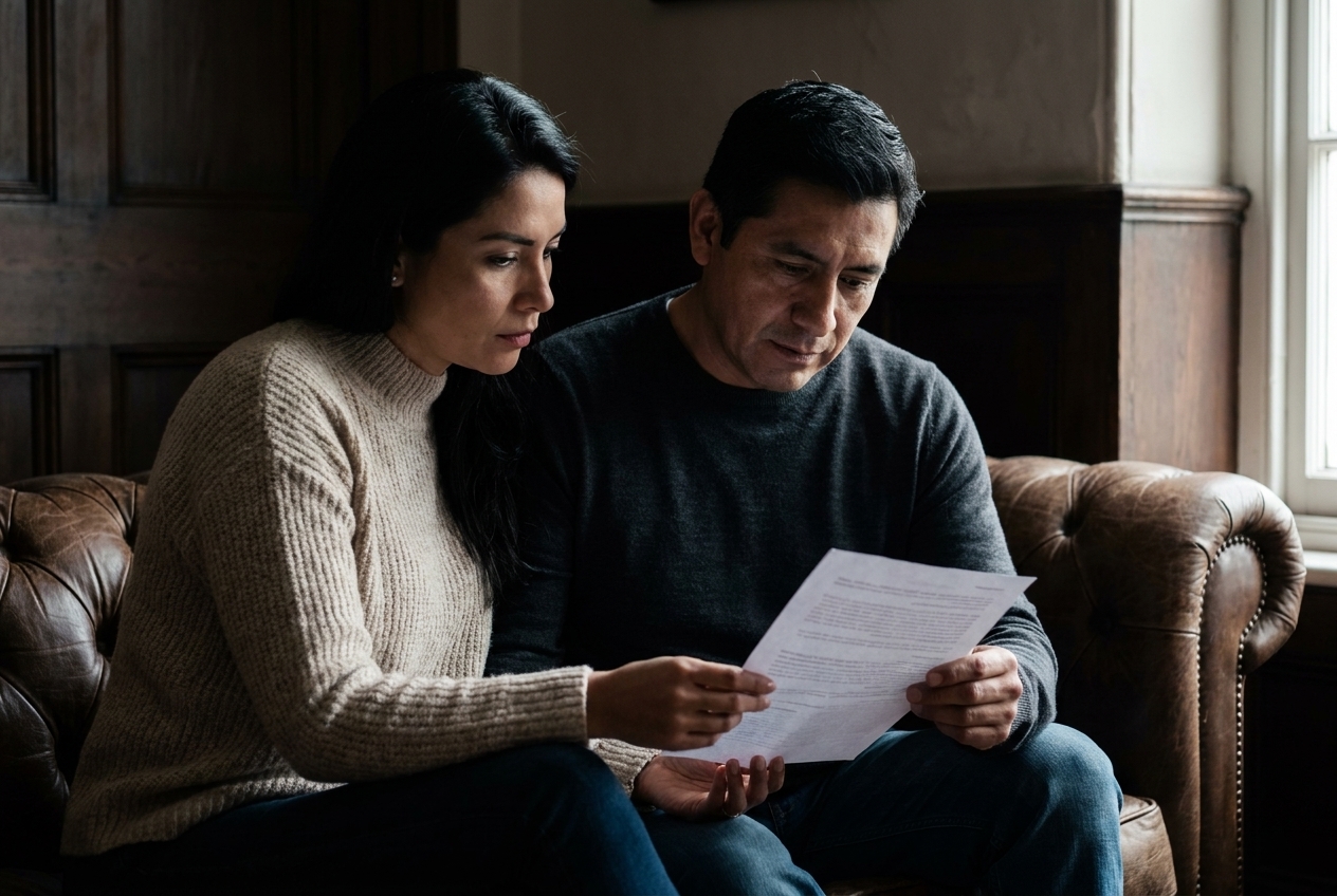 Two Digitalegy consultants reviewing a printed revenue report together